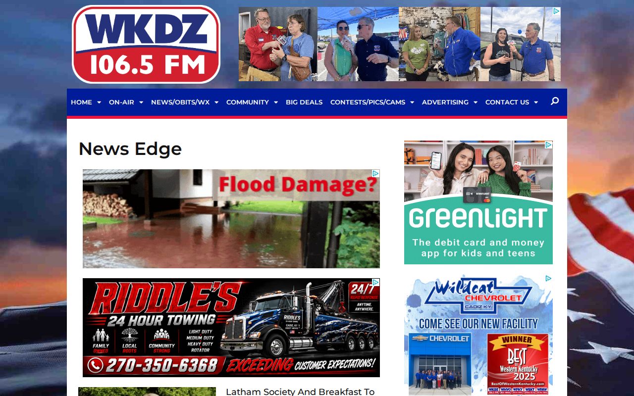 WKDZ News Edge source for Trigg County crime news